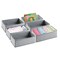 mDesign Fabric Bedroom Dresser Drawer/Closet Organizer Bins, 6 Pack